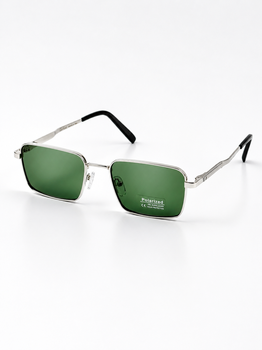 Cartier – 1438 – 54 – Silver Green – Metal – Sunglasses – Unisex