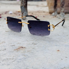 Cartier – 4880 - 56 –  Golden Black - Metal - Sunglasses – Unisex - Premium