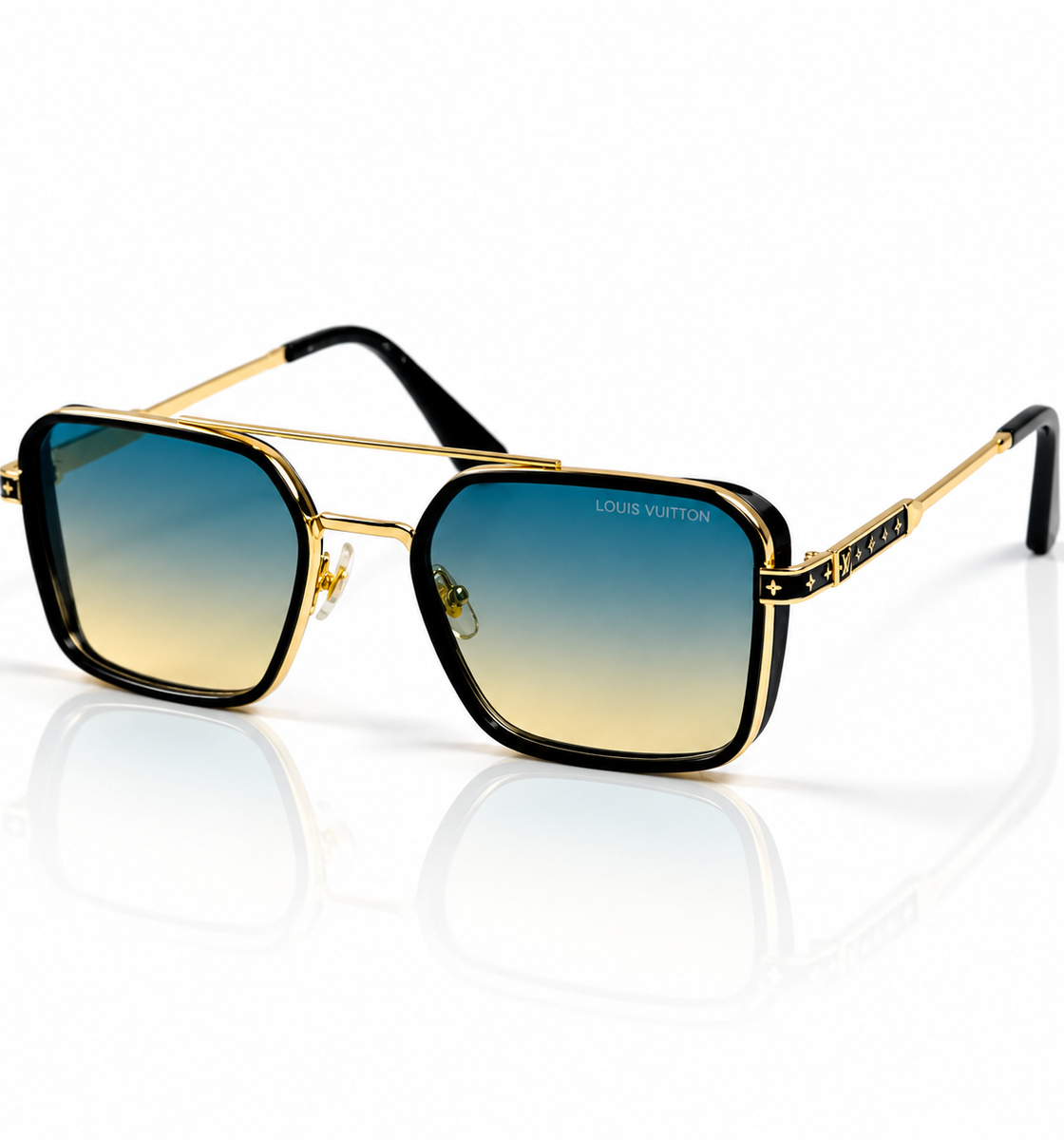 Cartier – 58448 - 57 – Golden Multi – Metal – Sunglasses – Unisex