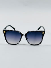 Chanel - 36236 – 58 – Black Textured – Acetate – Sunglasses – Ladies