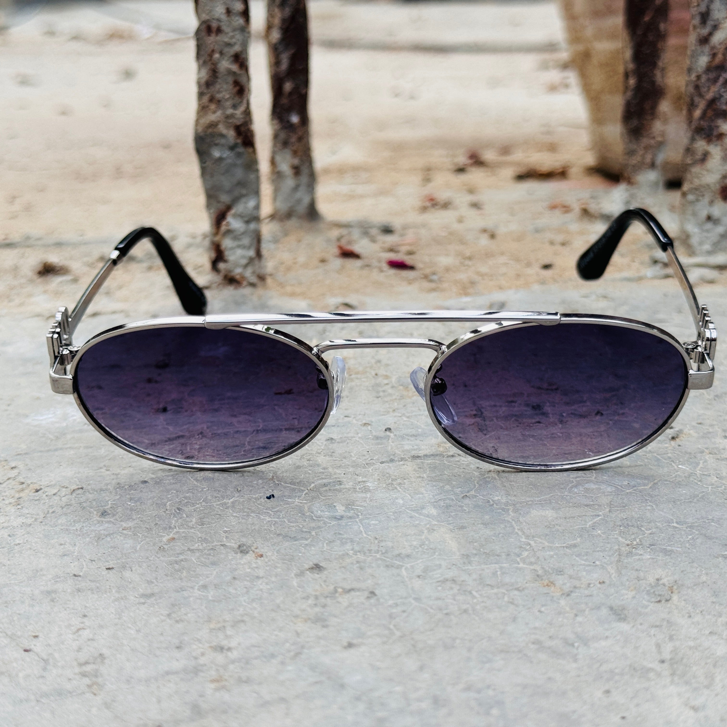 Miu Miu – 2408 - 57 – Silver Blue – Metal - Sunglasses – Unisex