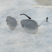Rayban – 3026 – 62 – Silver – Metal – Sunglasses – Unisex