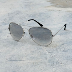 Rayban – 3026 – 62 – Silver – Metal – Sunglasses – Unisex