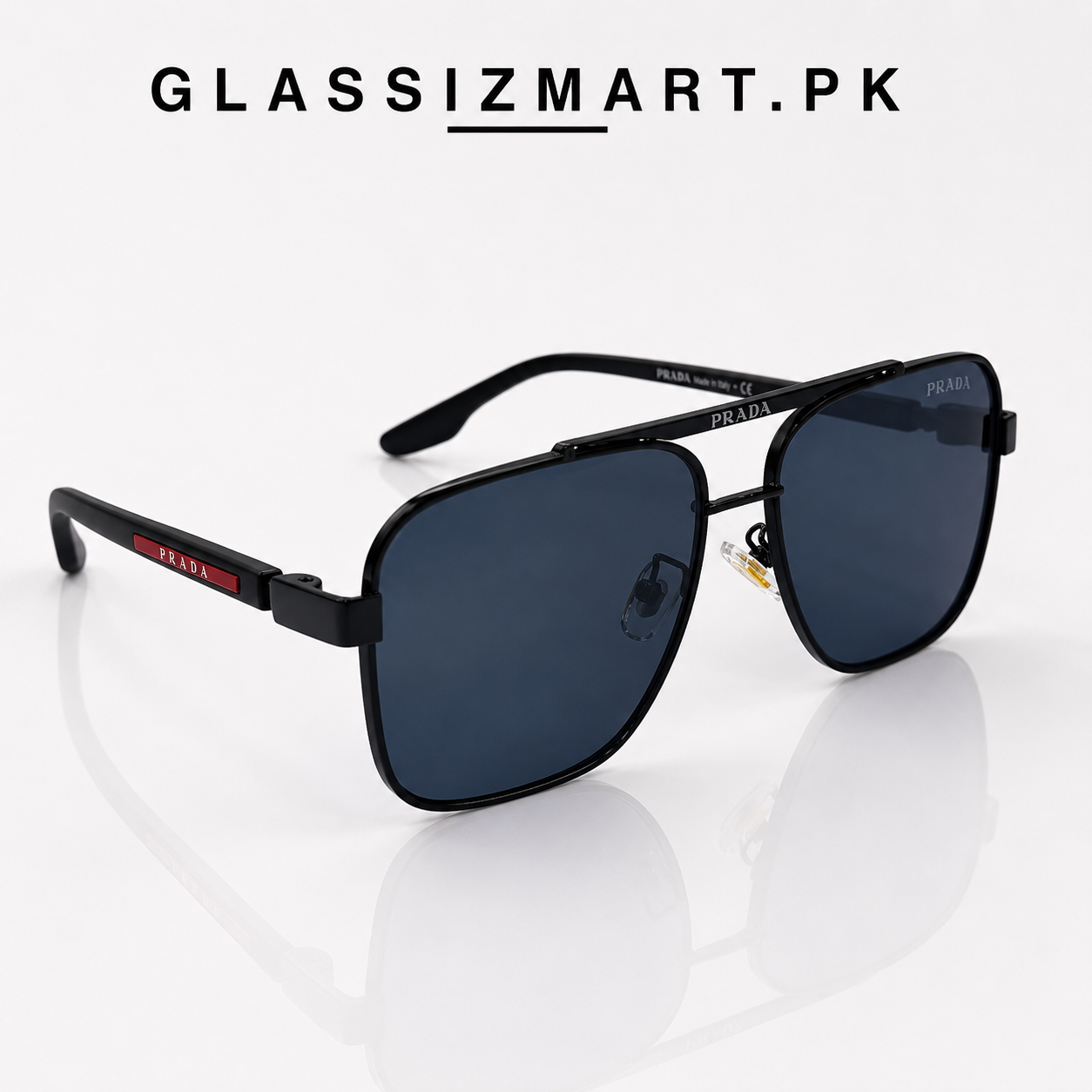 Prada – SPR52YS - 54 – Black – Metal – Sunglasses