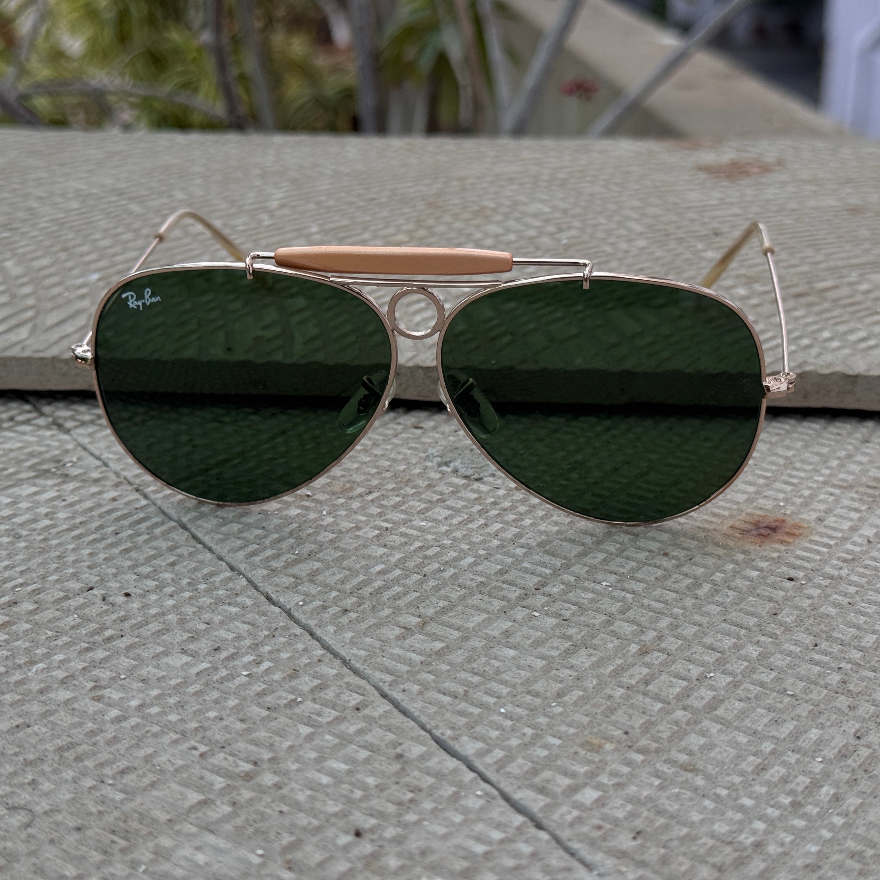 Rayban – 8026 – 62 – Golden Green – Metal – Sunglasses – Unisex - Premium