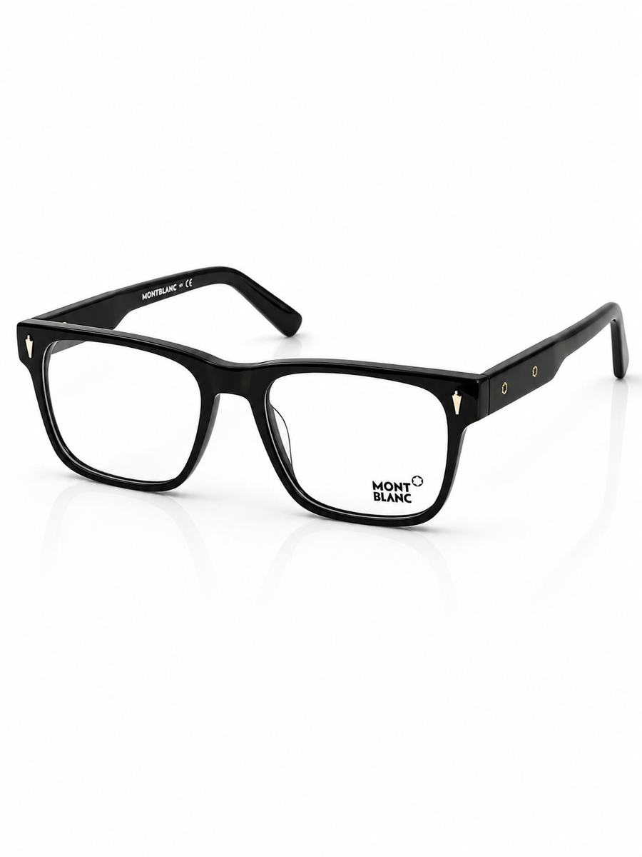 Mont Blanc – 25155 – 53 – Black Tortoise - Acetate - Optics – Unisex - Premium