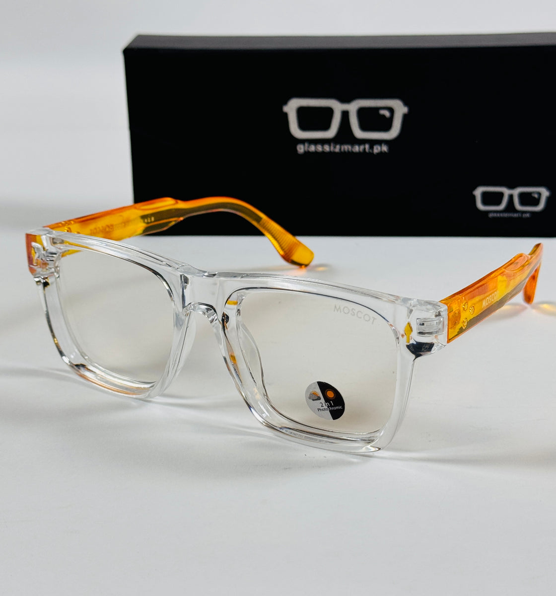 Moscot – P420 - 53 - Transparent Yellow – Acetate  – Optics - Unisex (Transition)