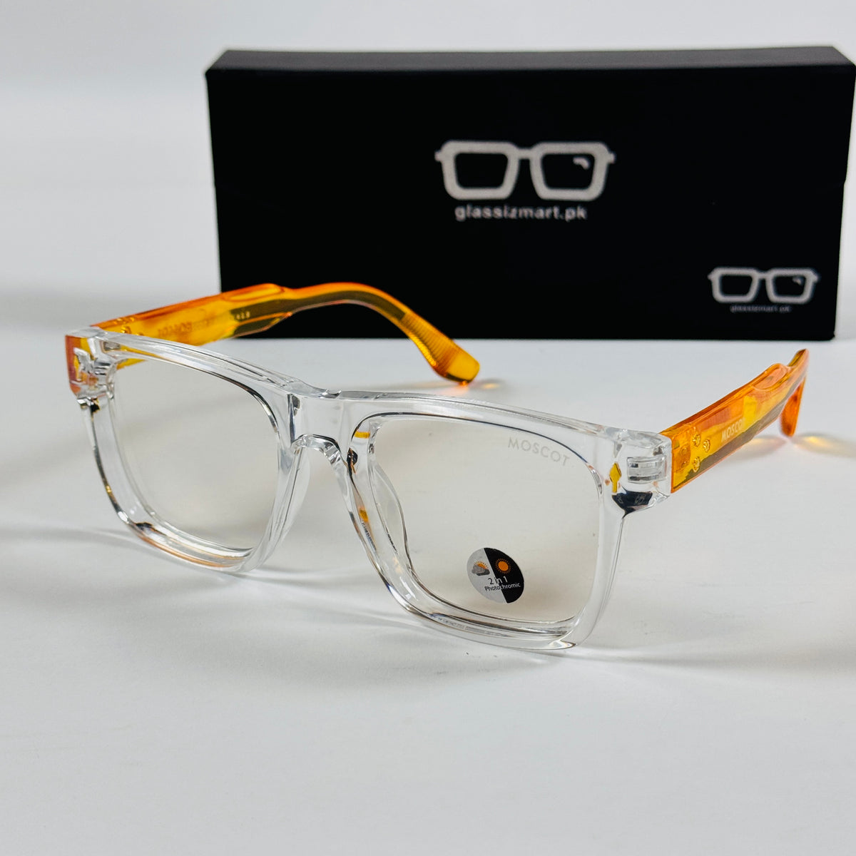 Moscot – P420 - 53 - Transparent Yellow – Acetate  – Optics - Unisex (Transition)