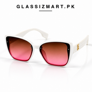 Burberry – 7904 –61 – White Pink – Acetate – Sunglasses – Ladies