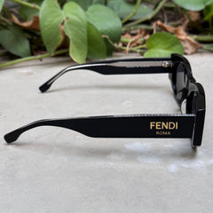 Fendi – 40125 - 50 – Black – Acetate - Sunglasses – Ladies - Premium