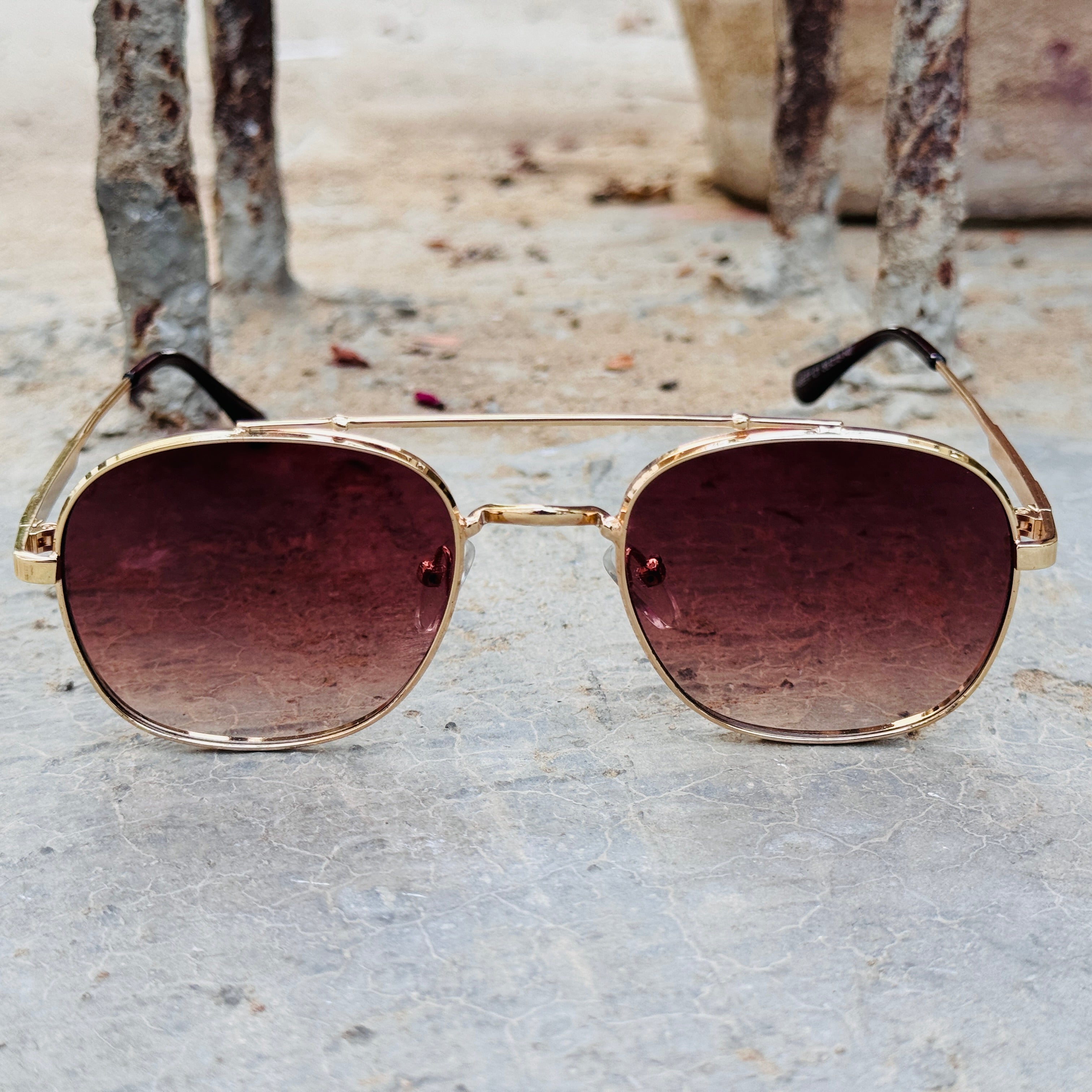Gucci – 5577 – 56 – Golden Brown – Metal – Sunglasses – Unisex