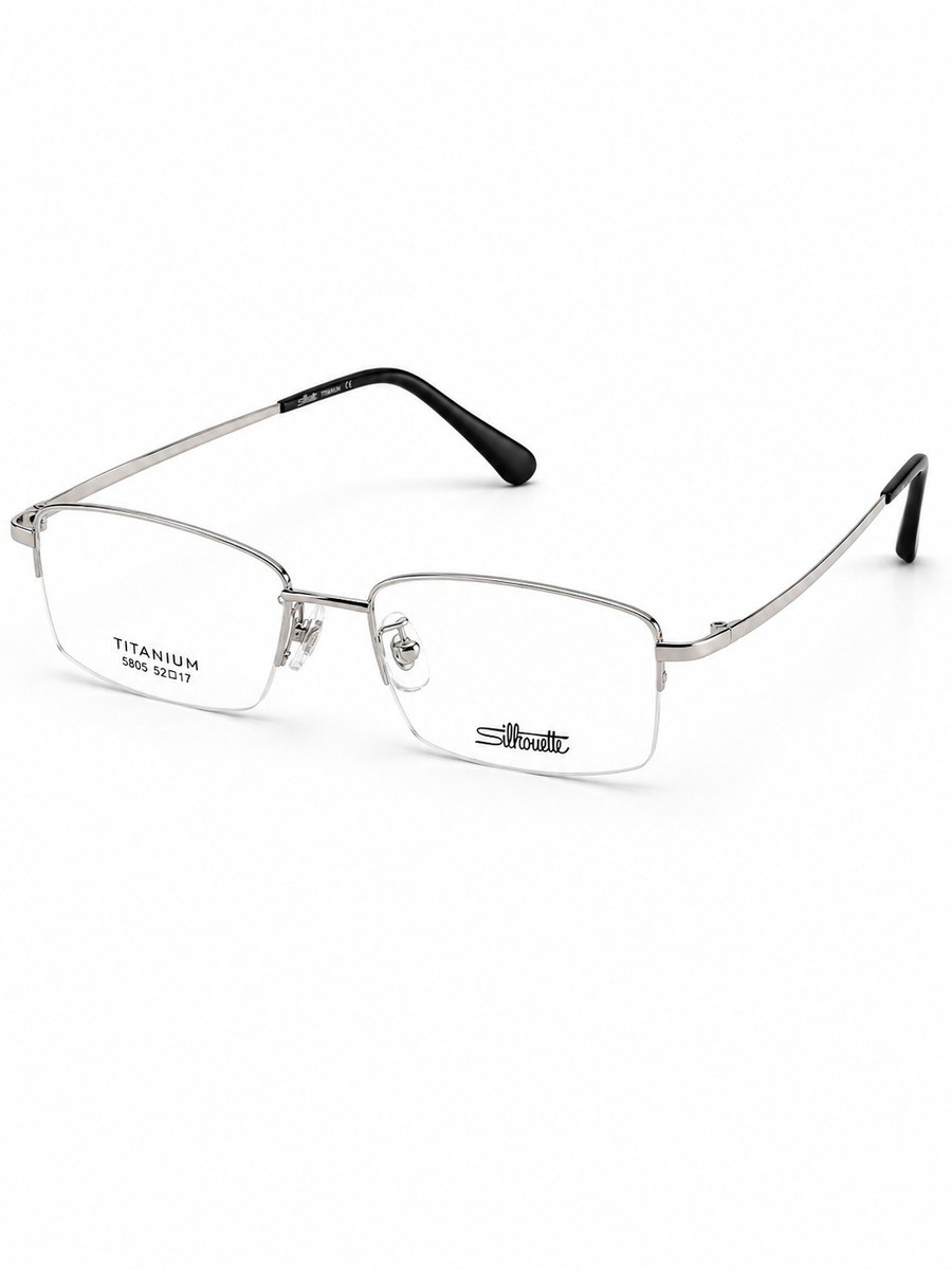 Silhouette – 5805 – 52 – Silver –  Metal - Optics – Unisex - Premium