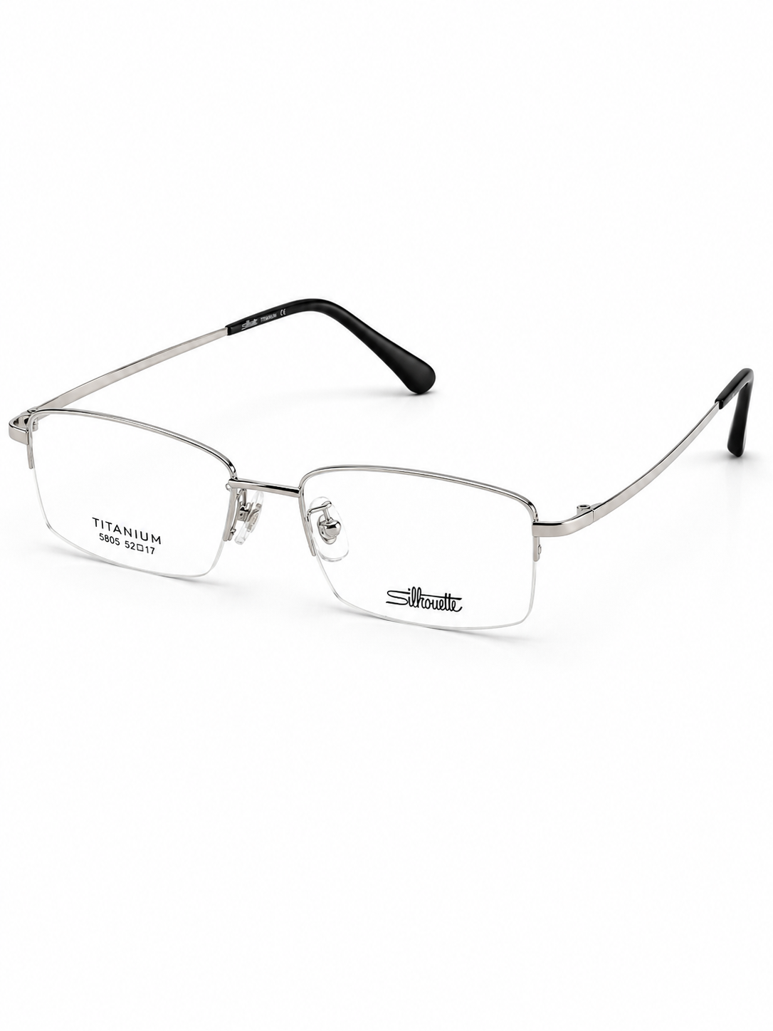 Silhouette – 5805 – 52 – Silver –  Metal - Optics – Unisex - Premium