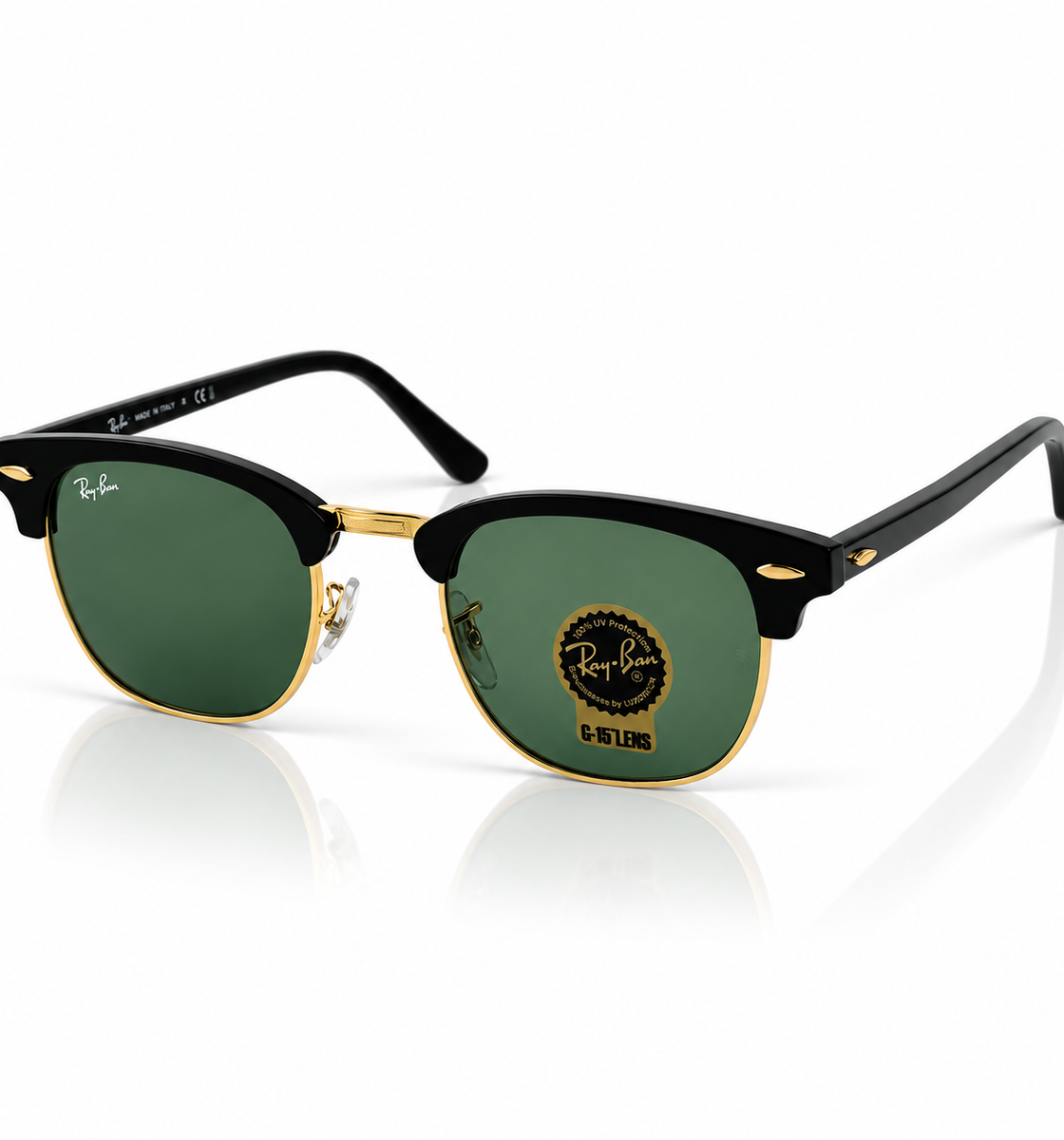 Ray Ban – 3016 – Clubmaster – Golden Black – Sunglasses - Premium