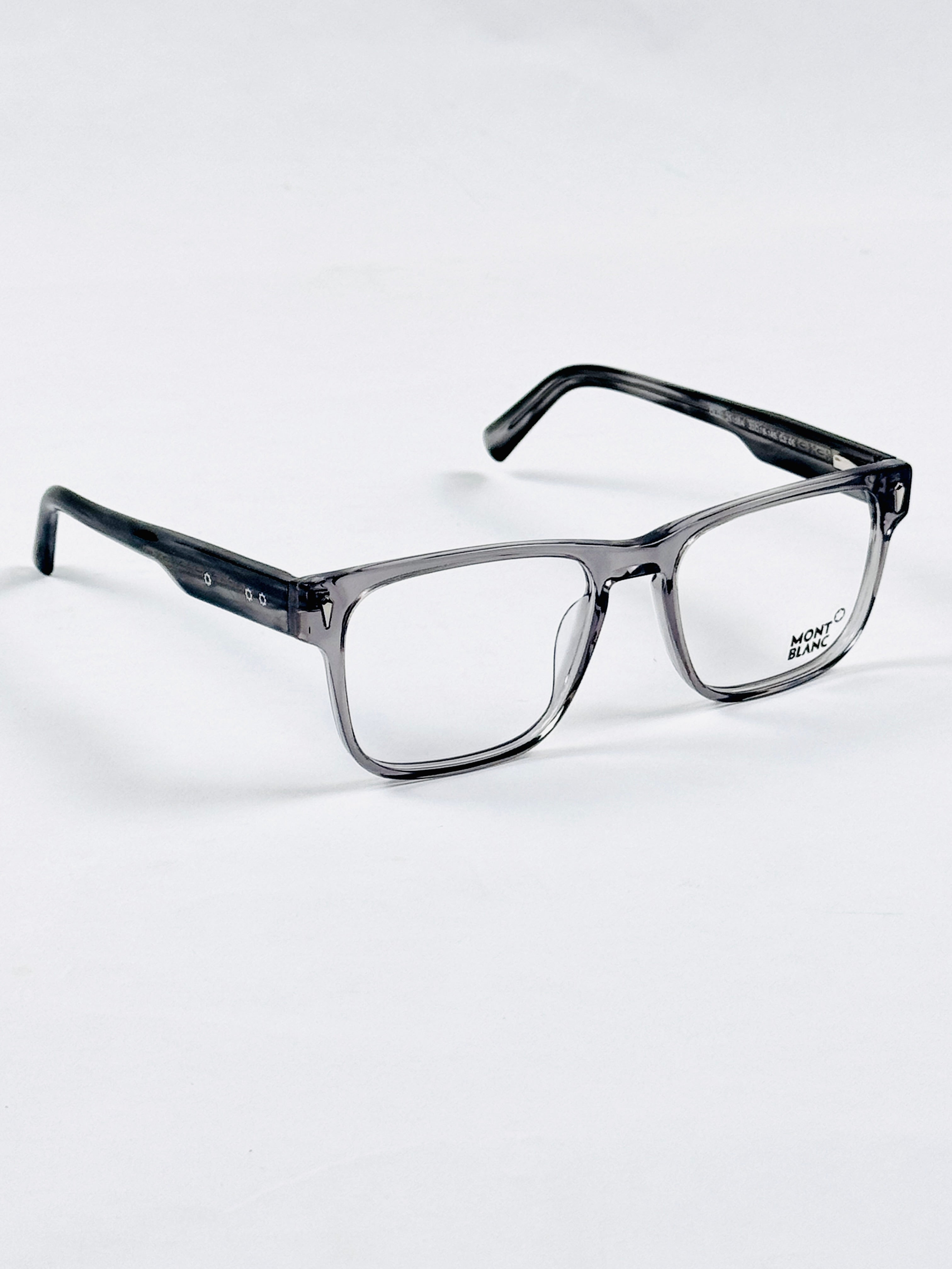 Mont Blanc – 25155 – 53 – Grey - Acetate - Optics – Unisex - Premium