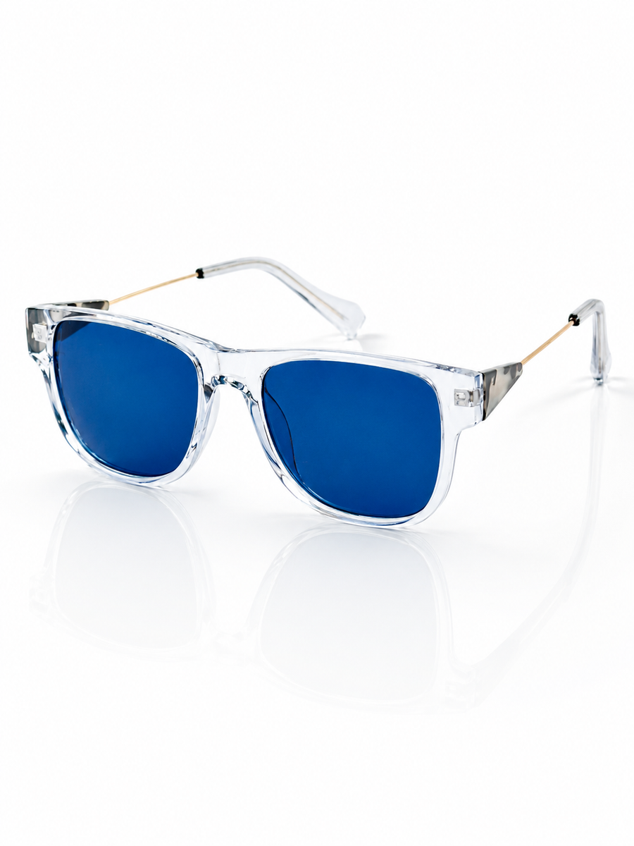 Moscot - 9837 – 53 – Transparent Blue – Acetate – Sunglasses – Unisex
