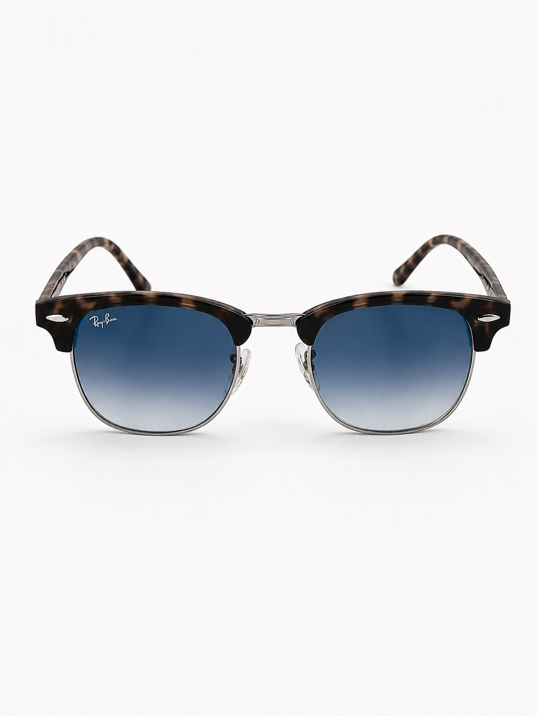 Ray Ban – 3016 – Clubmaster – Textured Silver Blue – Sunglasses - Premium