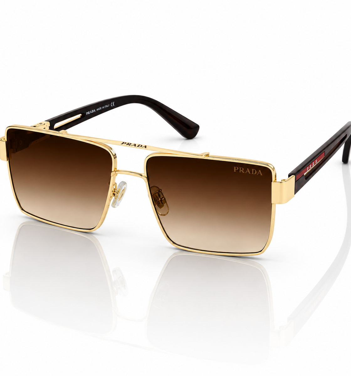 Prada – PR78 – 59 – Golden Brown Gradient – Metal – Sunglasses – Unisex