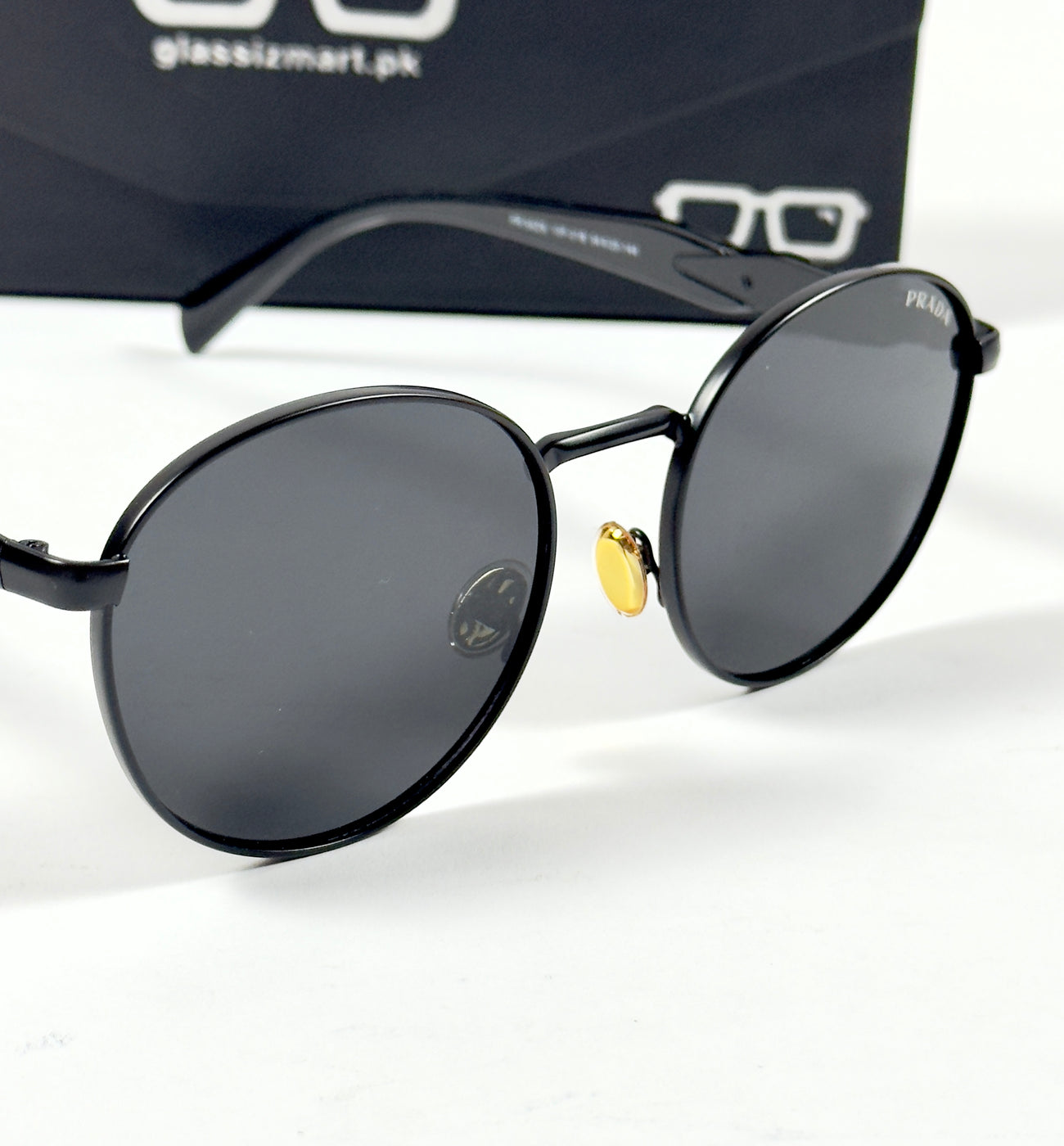 Prada – 56ZS – 54 – Black – Metal – Sunglasses – Unisex
