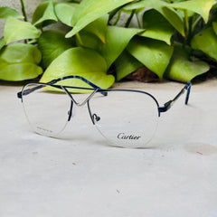 Cartier – 90455 – 54 – Silver Blue –  Metal - Optics – Unisex