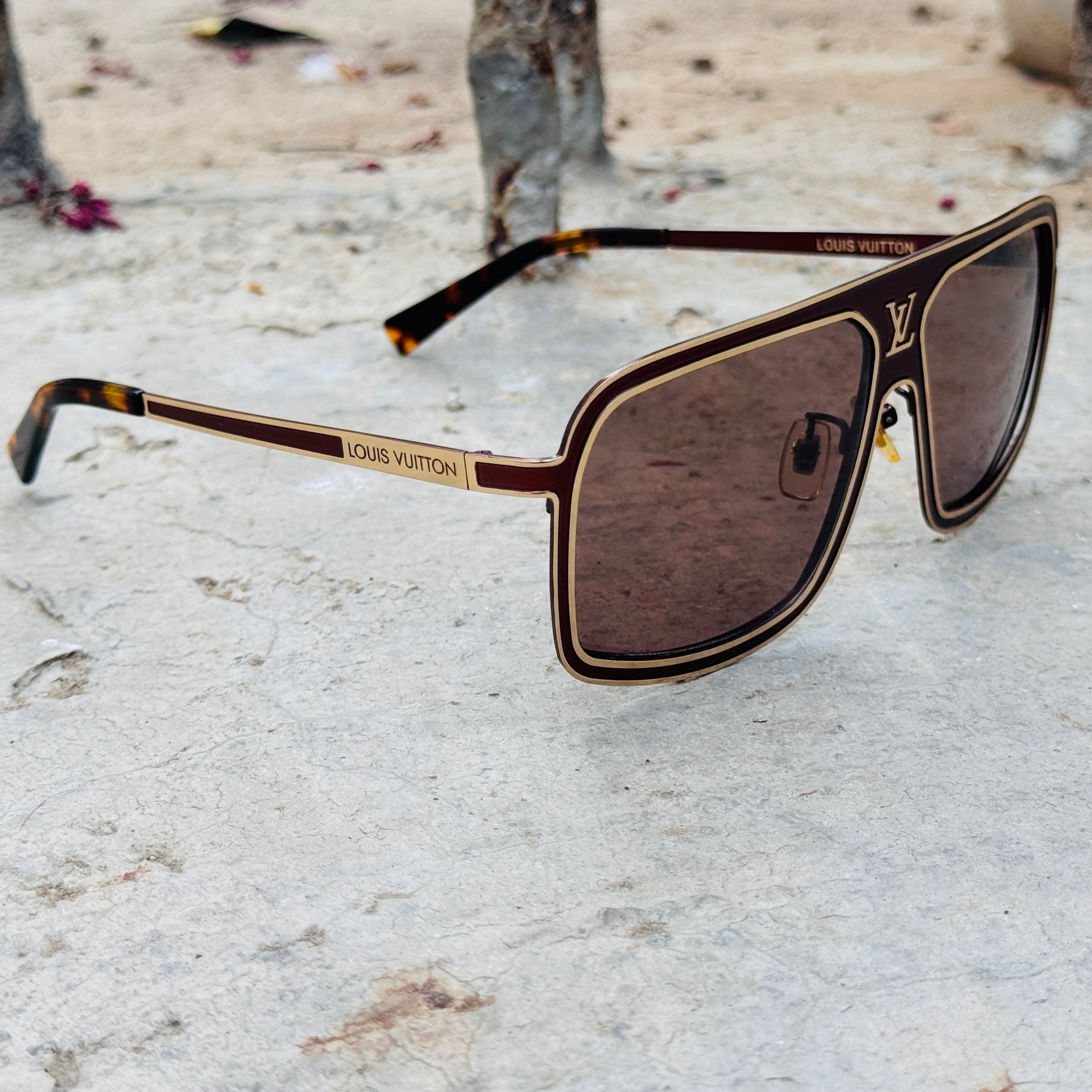Louis Vuitton – 0396 - 58 –   Brown - Metal - Sunglasses – Unisex - Premium