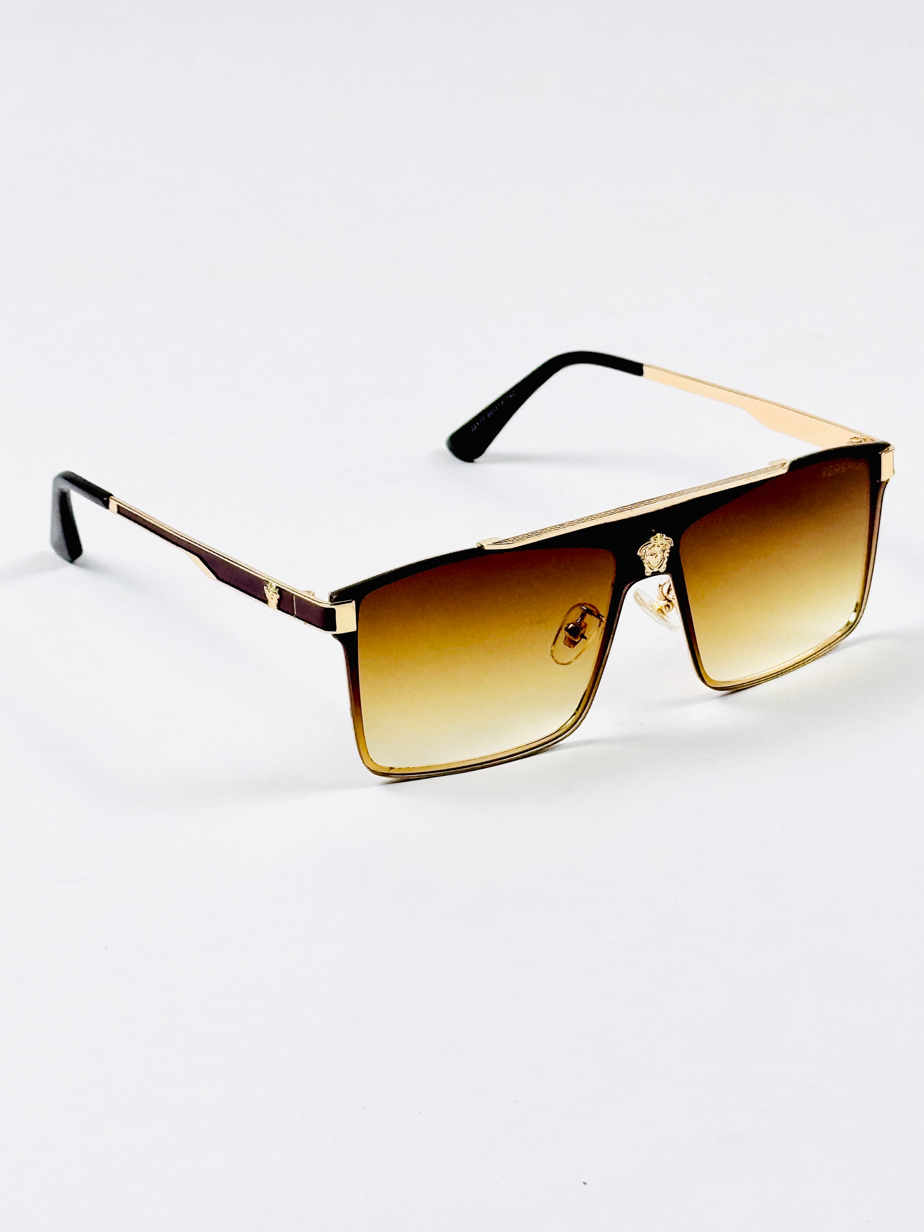 Versace – 22170 – 60 – Golden Brown Gradient – Metal – Sunglasses – Unisex
