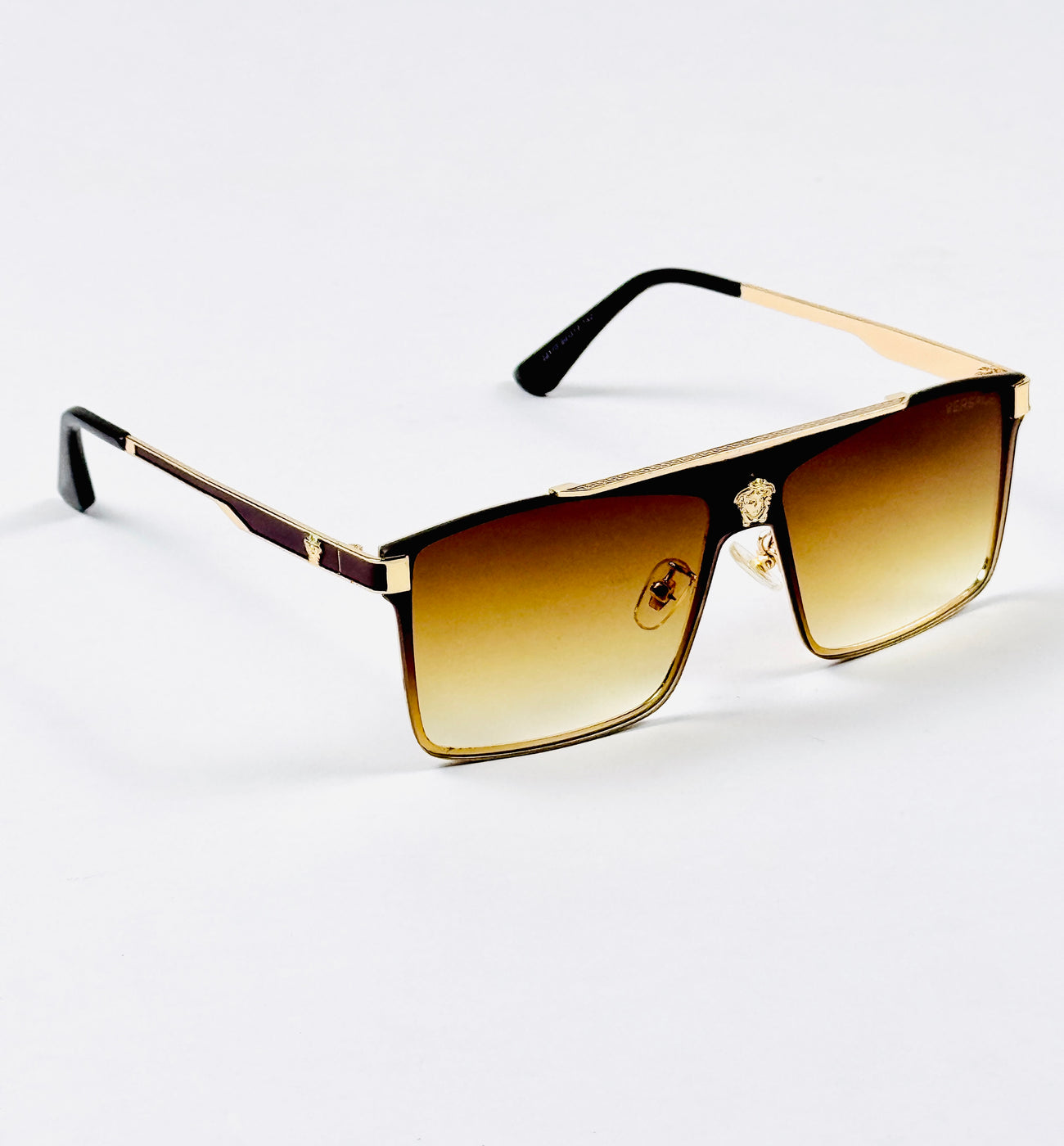 Versace’s – 22170 – 60 – Golden Brown Gradient – Metal – Sunglasses – Unisex