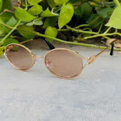 Miu Miu – 2409 - 59 – Pink – Metal - Sunglasses – Ladies