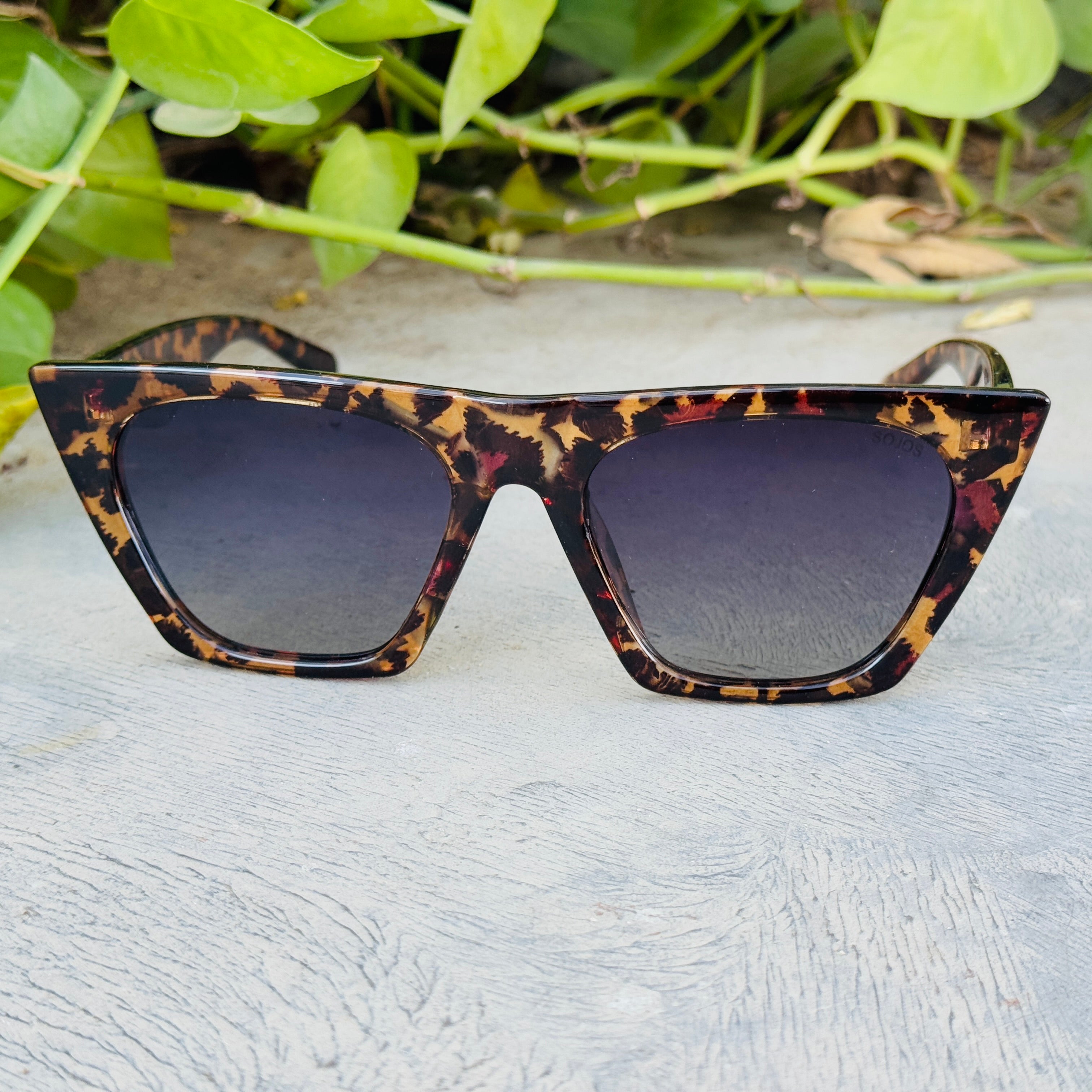 Sojos – 2115 - 54 – Tortoise Balck – Acetate - Sunglasses – Ladies