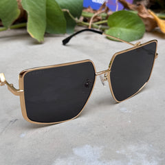 Fendi  – 4014 - 59 – Golden Black – Metal - Sunglasses – Ladies - Premium