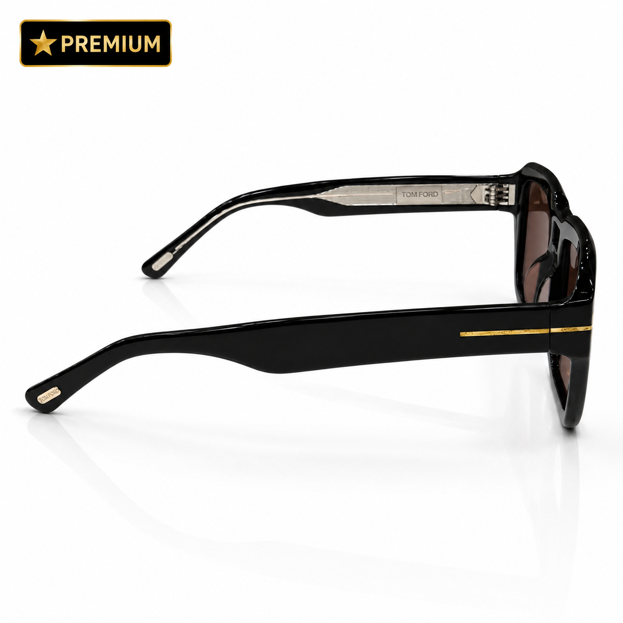 Tom Ford – 1202 - 54 - Black Brown – Acetate - Sunglasses – Unisex - Premium