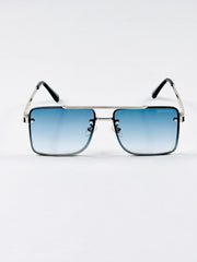 Versace – 22172 – 58 – Silver Blue – Metal – Sunglasses – Unisex