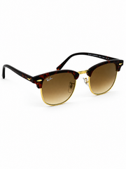 Ray Ban – 3016 – Clubmaster – Tortoise Golden Brown – Sunglasses - Premium