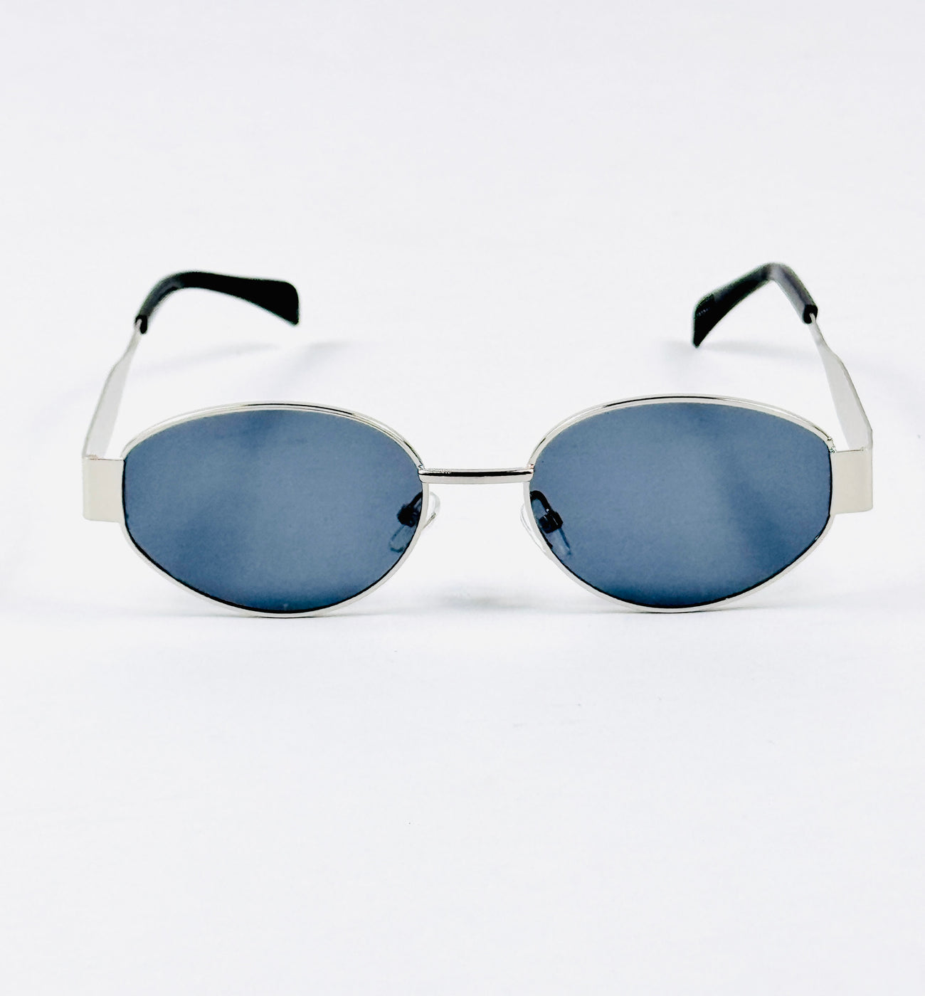 Celine – Triomphe - 55 – Silver Black – Metal – Sunglasses - Unisex