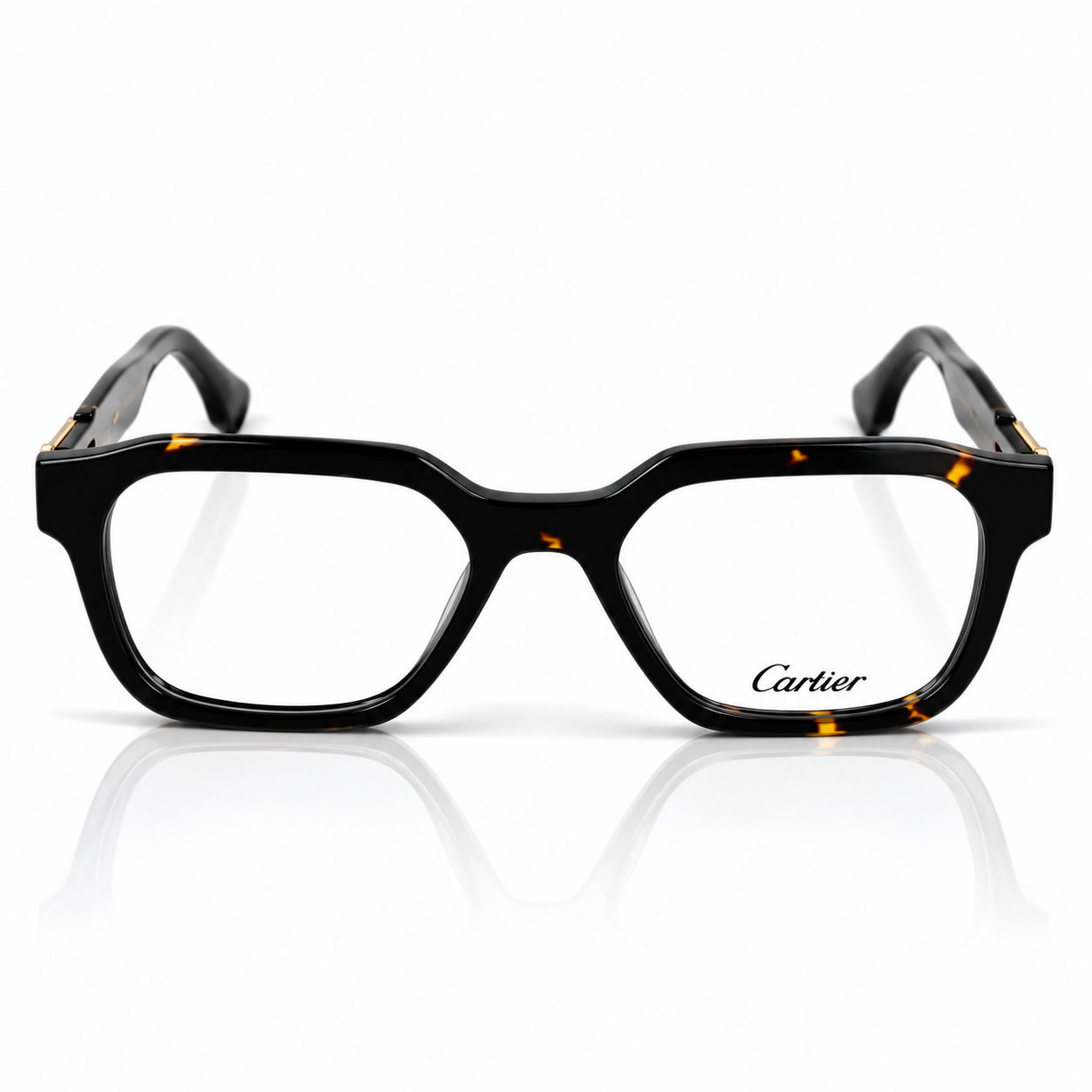 Cartier – 25266 – 52 – Tortoise –  Acetate- Optics – Unisex - Premium