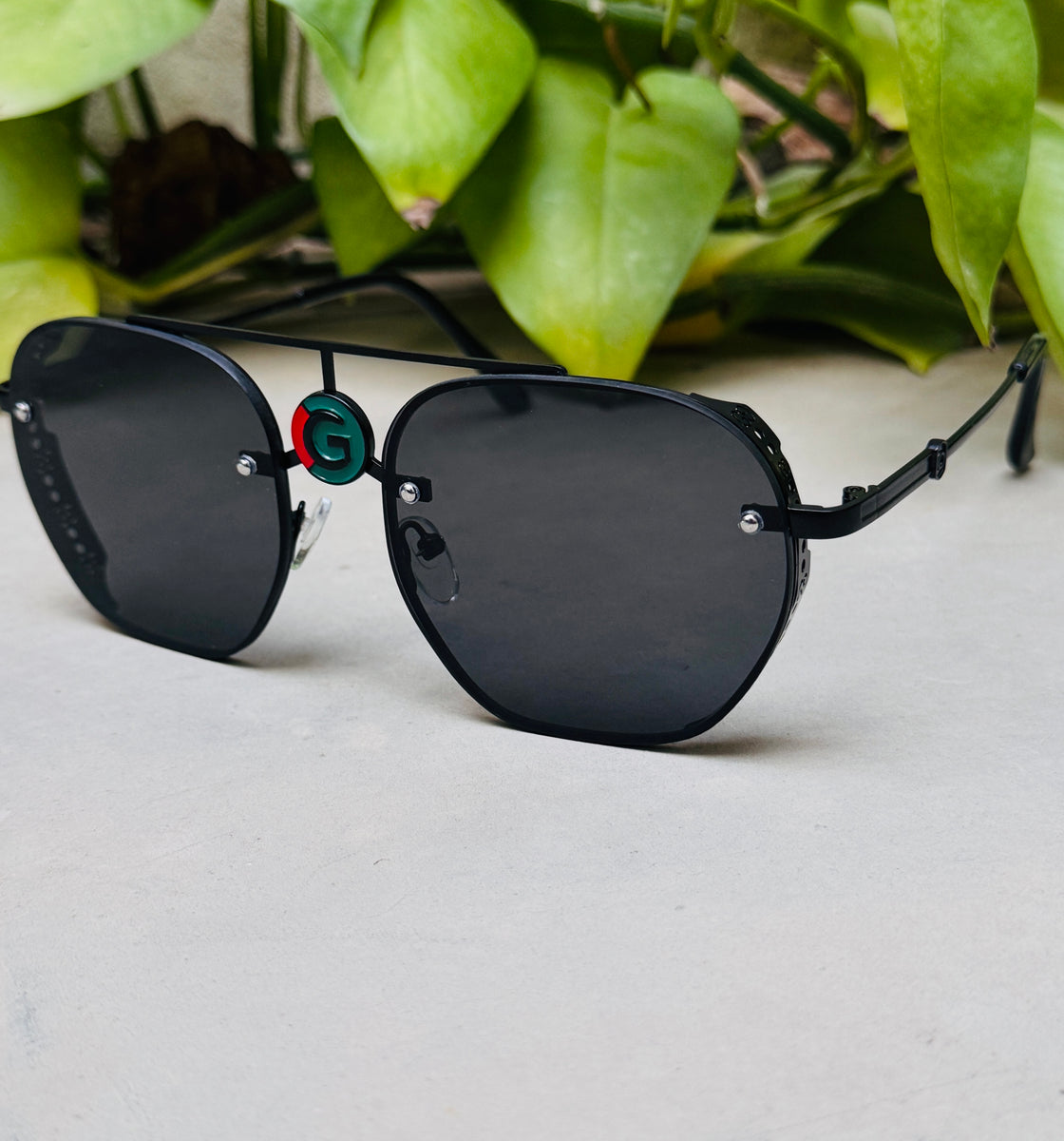 Gucci – 5024 – 53 – Black – Metal – Sunglasses – Unisex