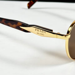 Prada – 56ZS – 54 – Golden Brown – Metal – Sunglasses – Unisex