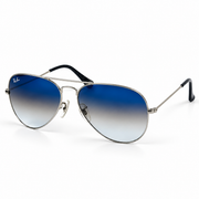Rayban – 3026 – 59 – Silver Blue Gradient – Metal – Sunglasses – Unisex - Premium