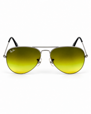 Rayban – 3026 – 59 – Silver Yellow – Metal – Sunglasses – Unisex - Premium