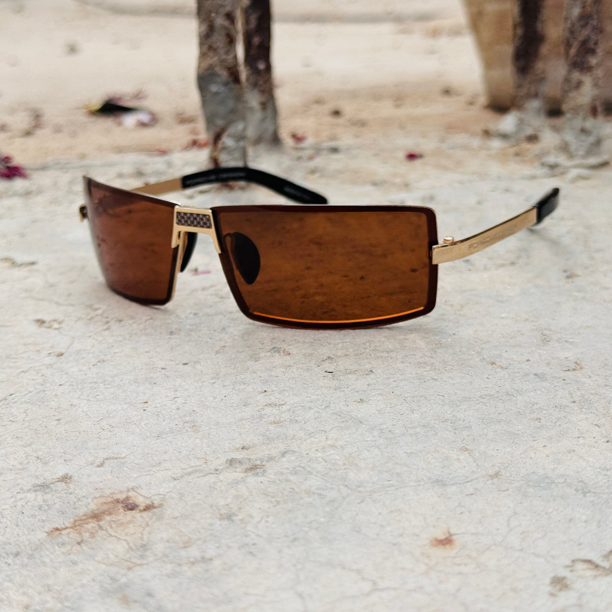 Porsche – 8522 - 63 – Brown - Metal - Sunglasses – Unisex - Premium