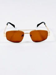 Celine – Triomphe - 55 – Golden Brown – Metal – Sunglasses - Unisex