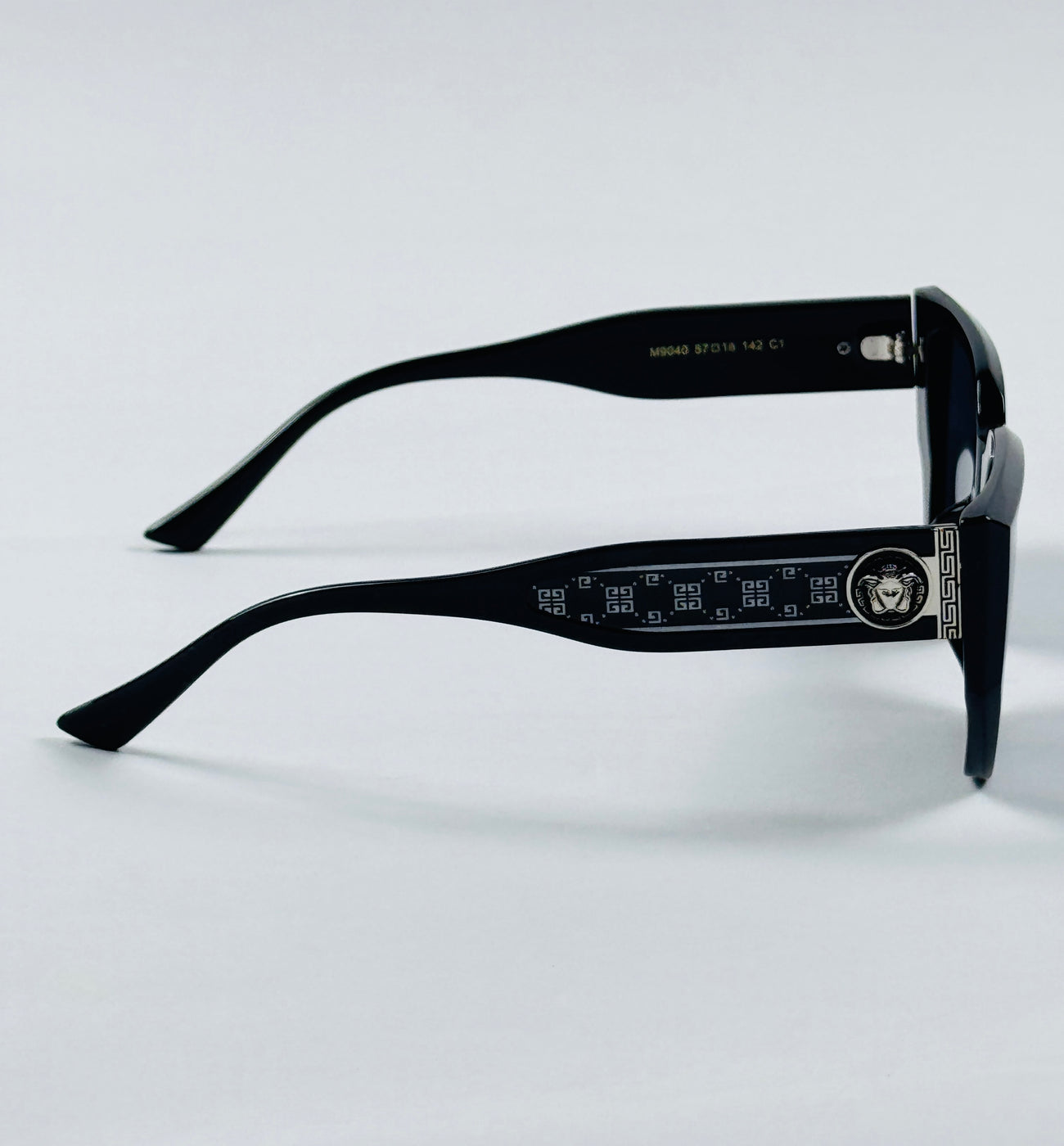 Versace - 9040 – 57 – Black – Acetate – Sunglasses – Ladies