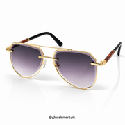 Cartier – 5015 – 52 – Golden Black Gradient – Metal – Sunglasses – Unisex