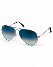 Rayban – 3026 – 62 – Silver Blue Gradient – Metal – Sunglasses – Unisex - Premium