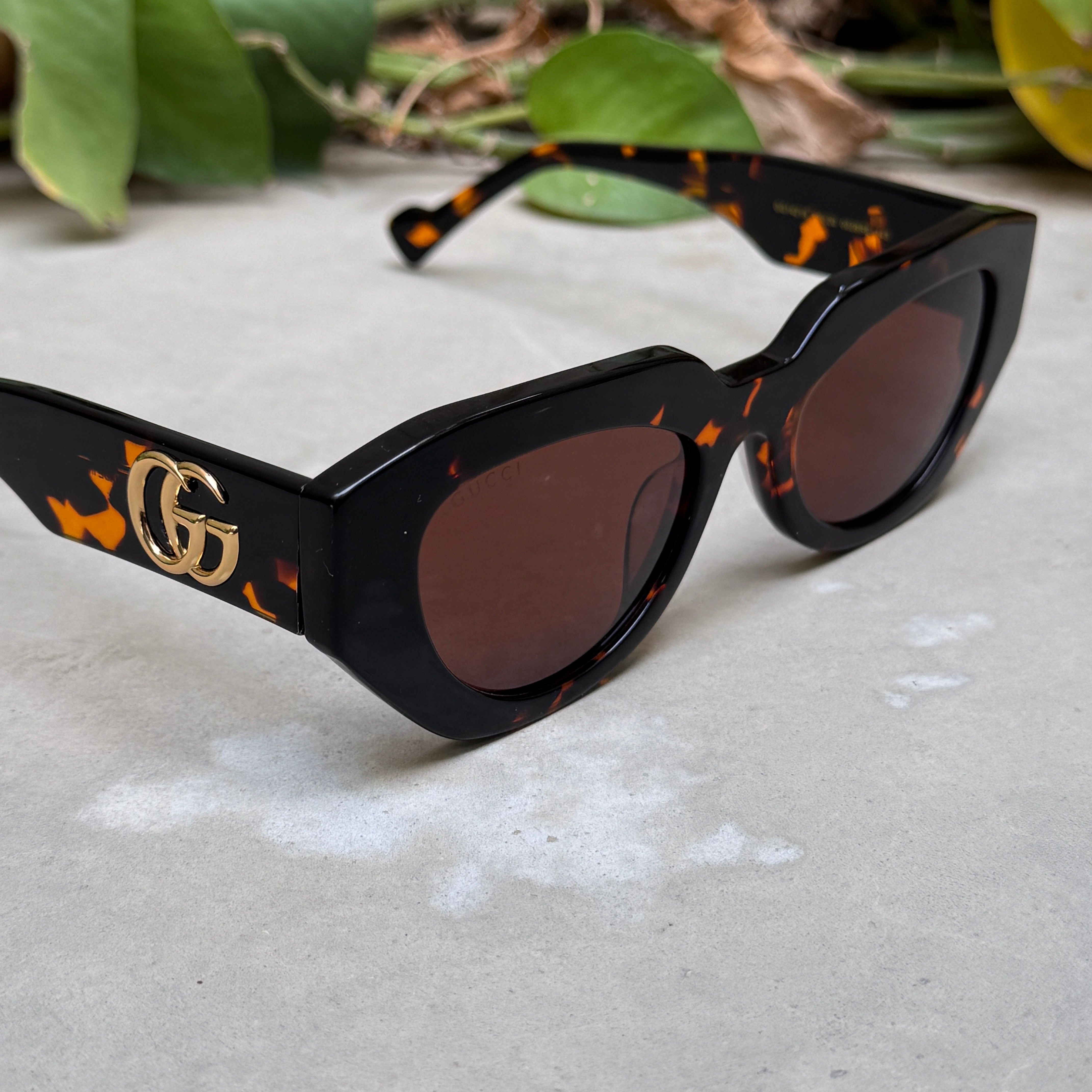Gucci – 1421 - 51 – Tortoise – Acetate - Sunglasses – Ladies - Premium