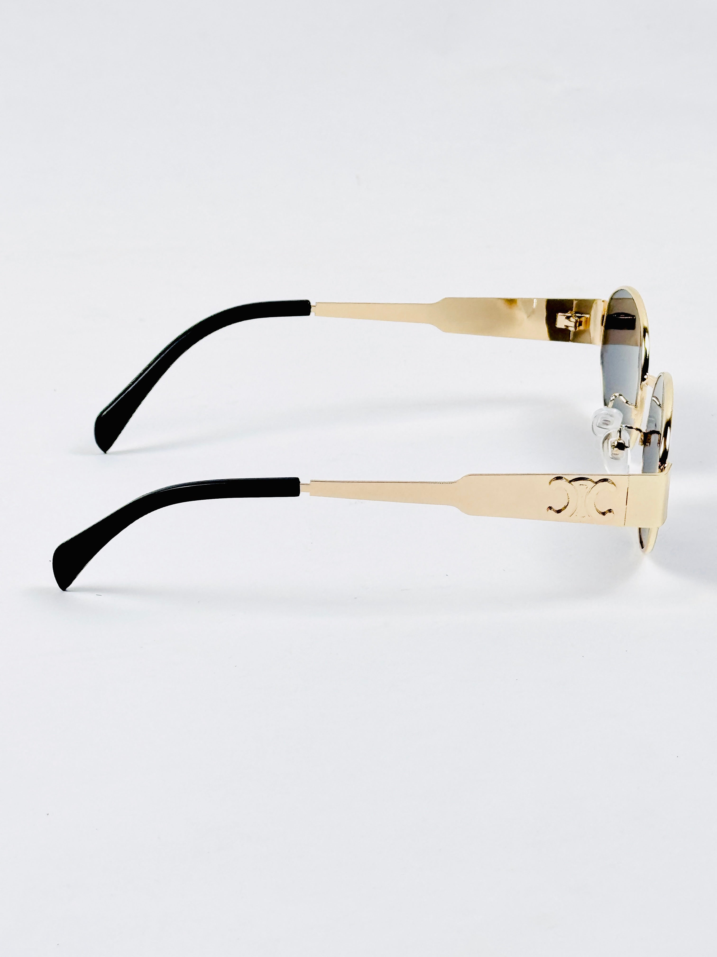 Celine – Triomphe - 55 – Golden Black – Metal – Sunglasses - Unisex