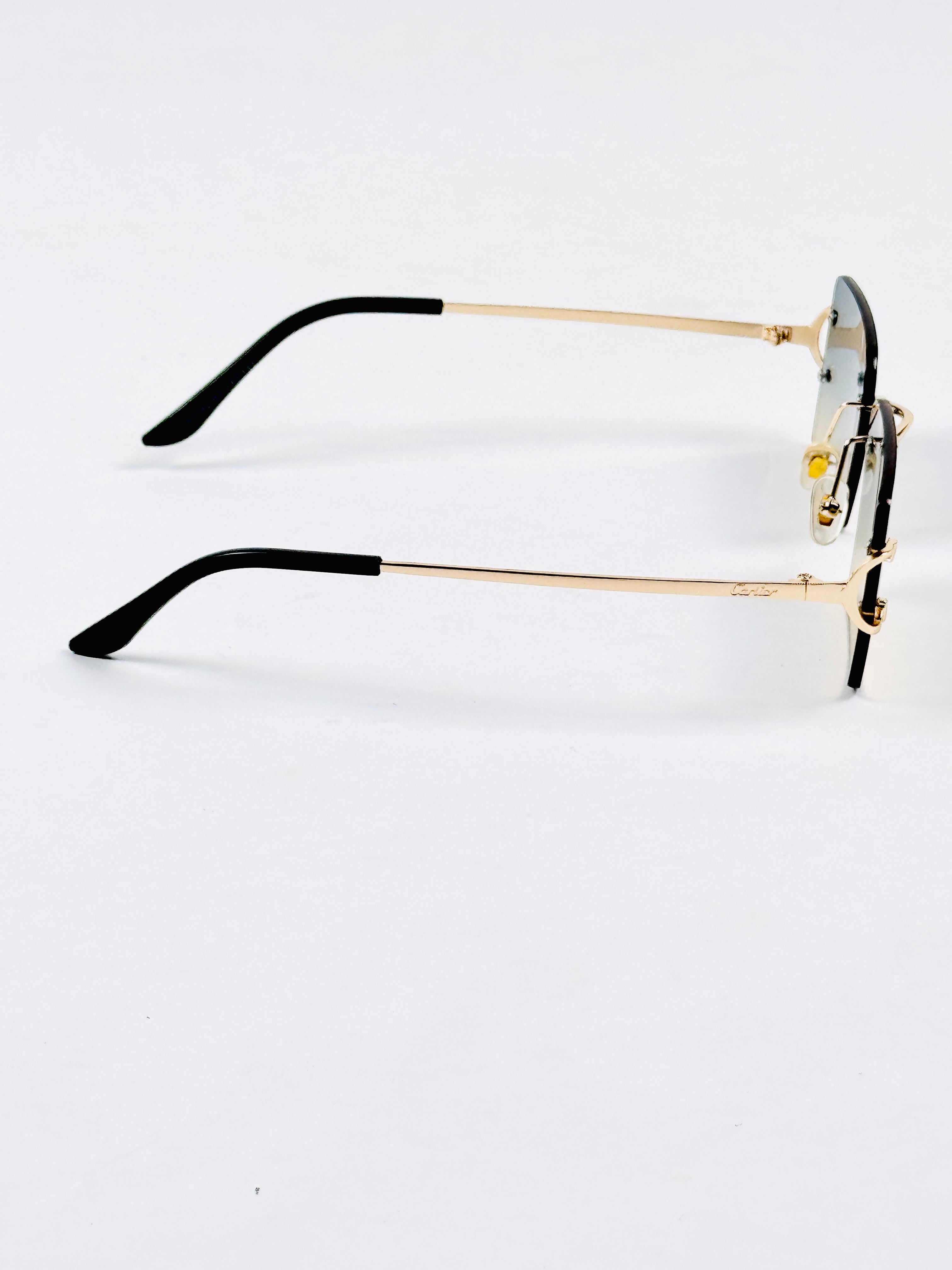 Cartier – 3082 – 62 – Golden Multi – Metal - Sunglasses – Rimless - Unisex