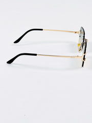 Cartier – 3082 – 62 – Golden Multi – Metal - Sunglasses – Rimless - Unisex