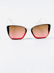 Burberry – 7904 –61 – White Pink – Acetate – Sunglasses – Ladies
