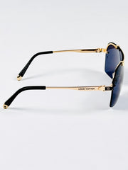 Louis Vuitton – 1232 - 137 – Golden Black - Metal - Sunglasses – Unisex